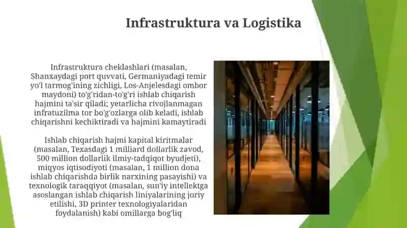 Ishlab chiqarish hajmi va ko‘lamini belgilab beruvchi shart sharoitlar 3