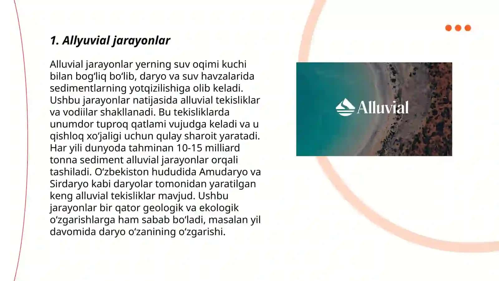 Allyuvial, prolyuvial yotqiziqlar 3
