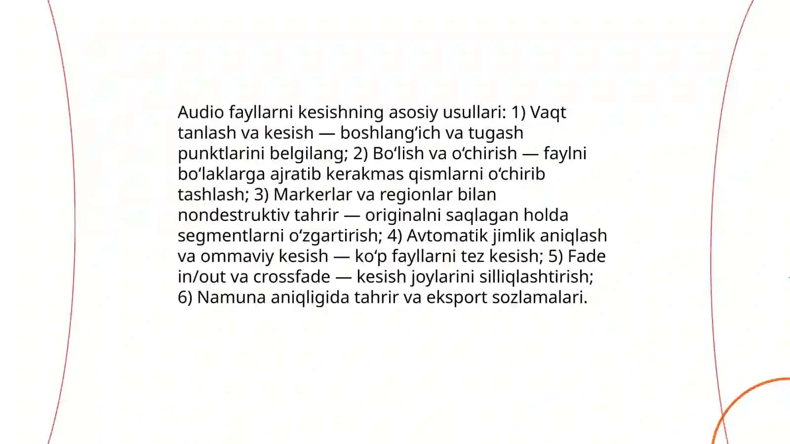 Audio kesish va videoni ulash 3