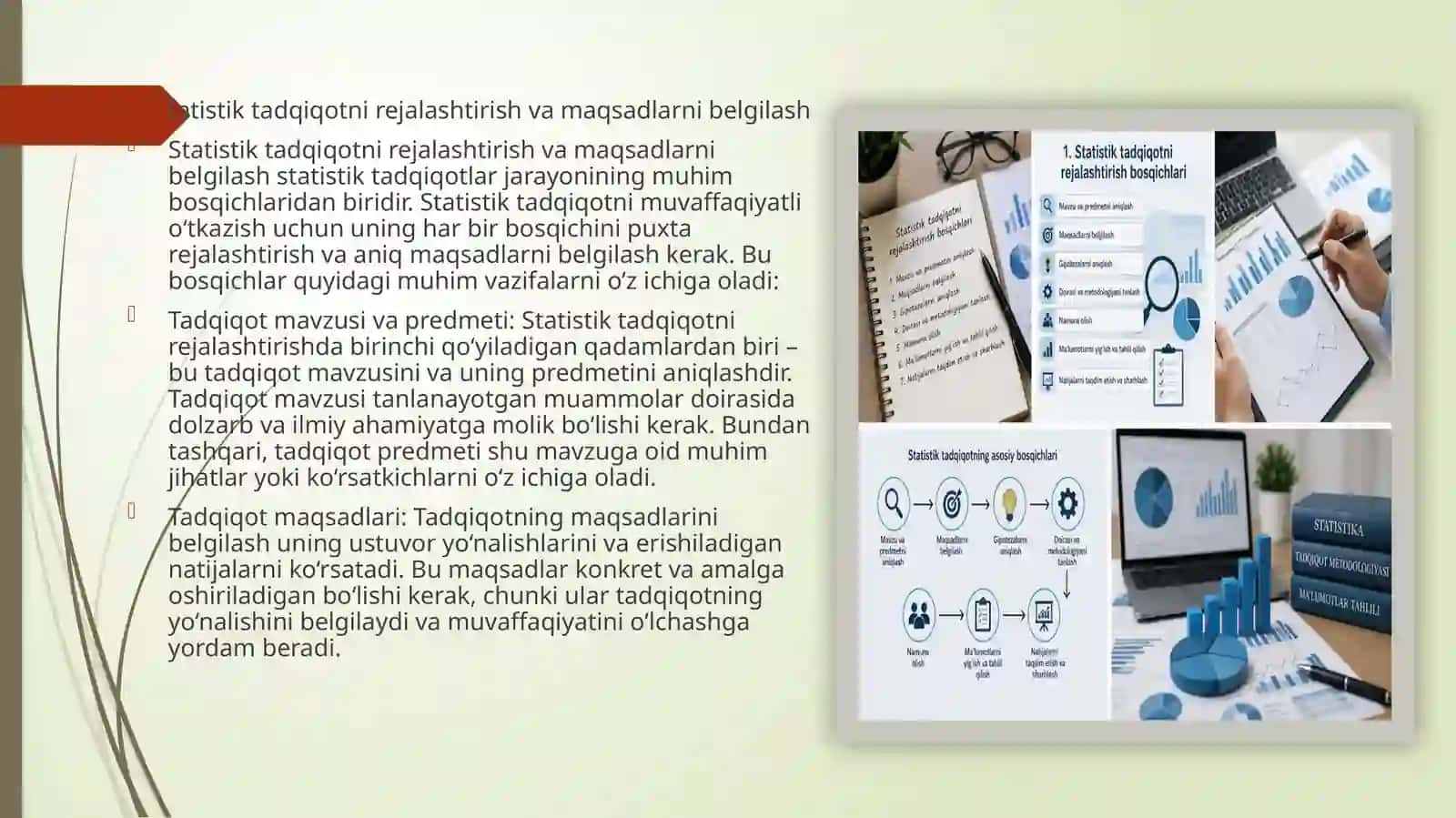 Statistik tadqiqotlarni tashkil qilish.Tibbiyotta tadqiqot o’tgazishning bosqichlari.General va tanlab olingan majmua 3