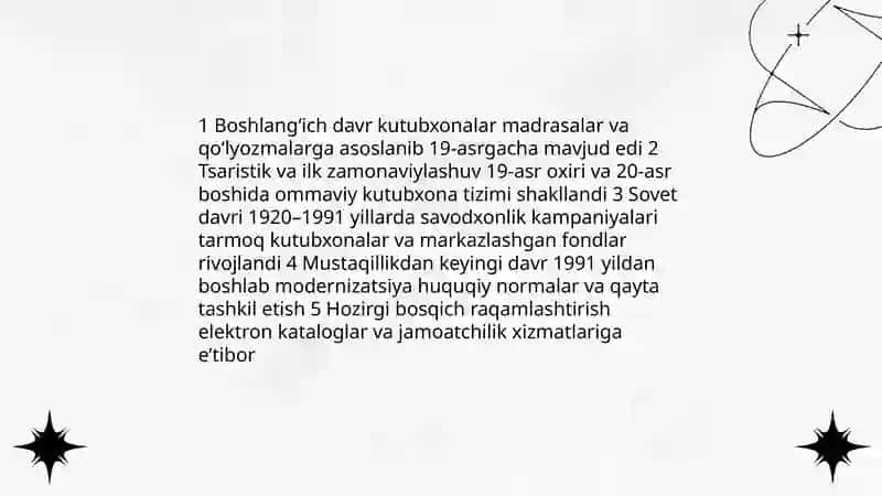 Kutubxonaning ommaviy ishlari tarixi 3
