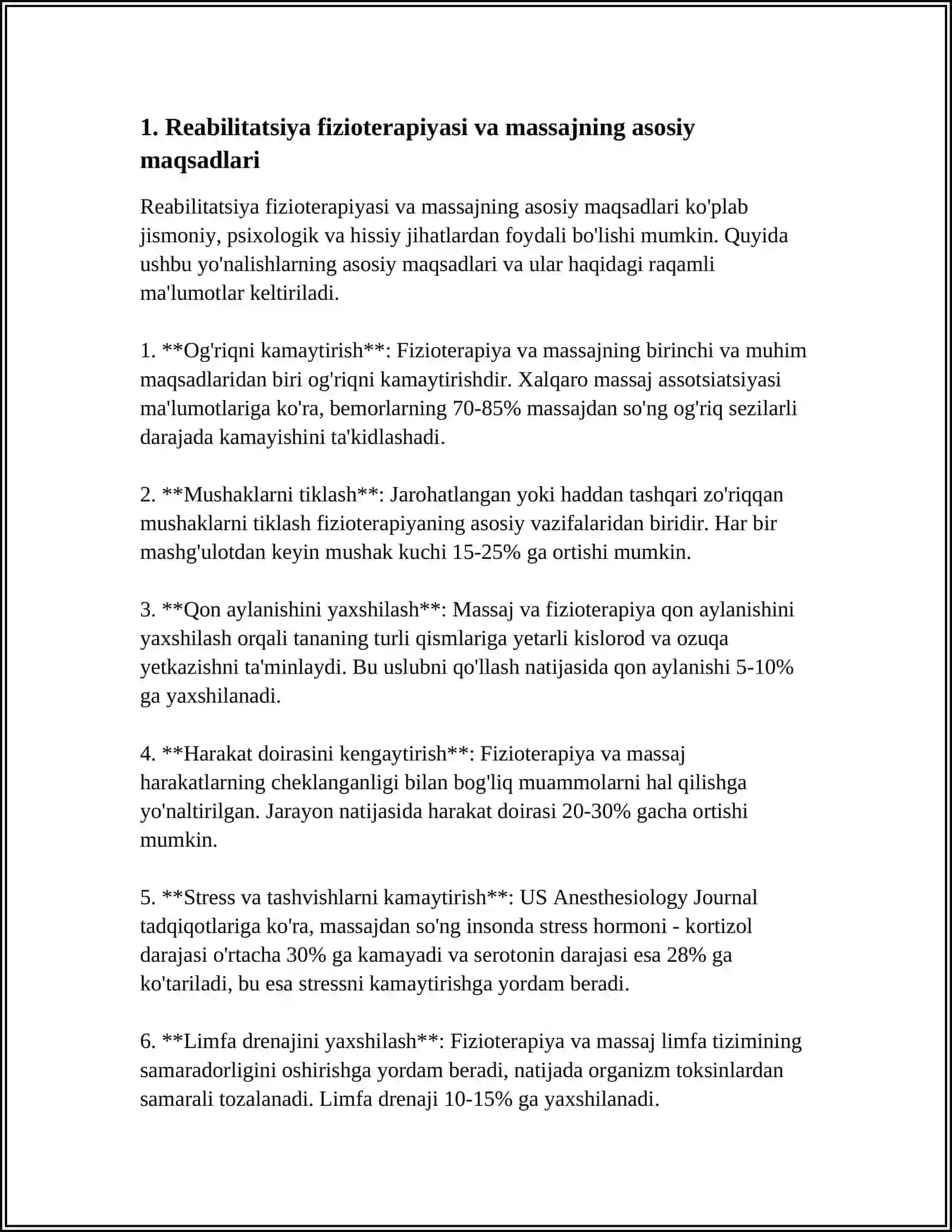 REABILITATSIYA FIZIOTERAPIYA VA MASSAJ MODELI MAQSADI VA VAZIFALARI 3