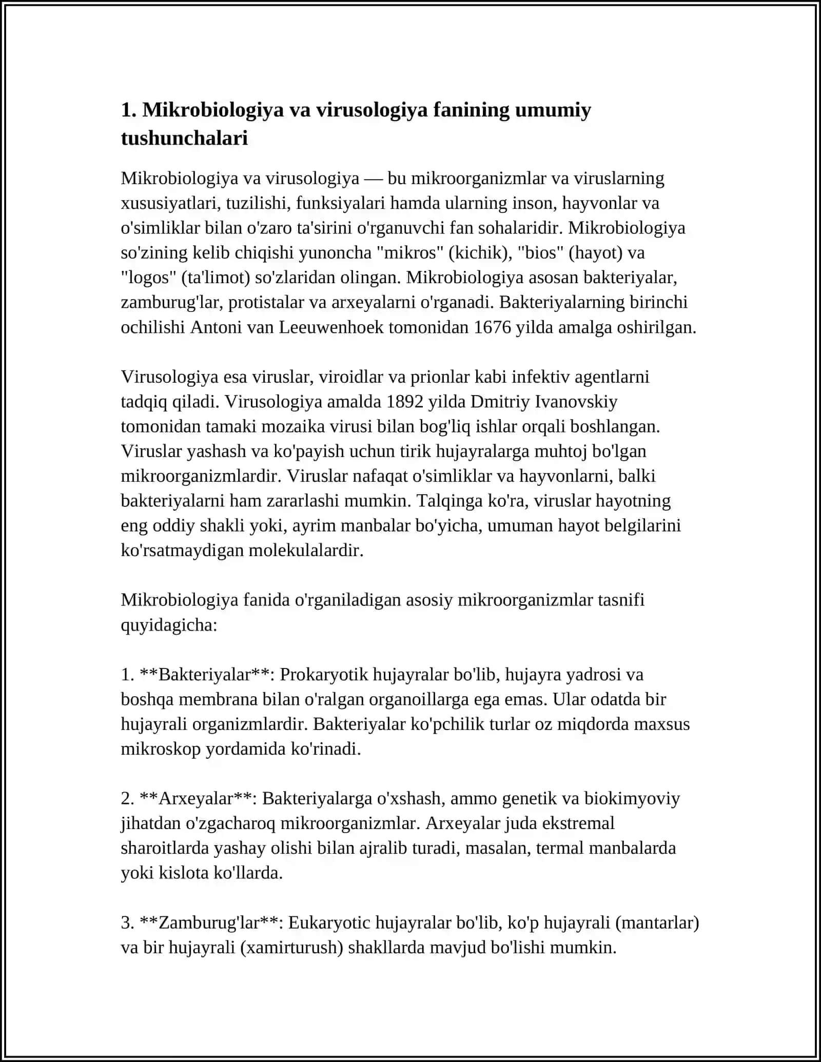 SAYIDOVA MAVLUDA. MIKROBIOLOGIYA VA VIRUSOLOGIYA FANIDAN 3