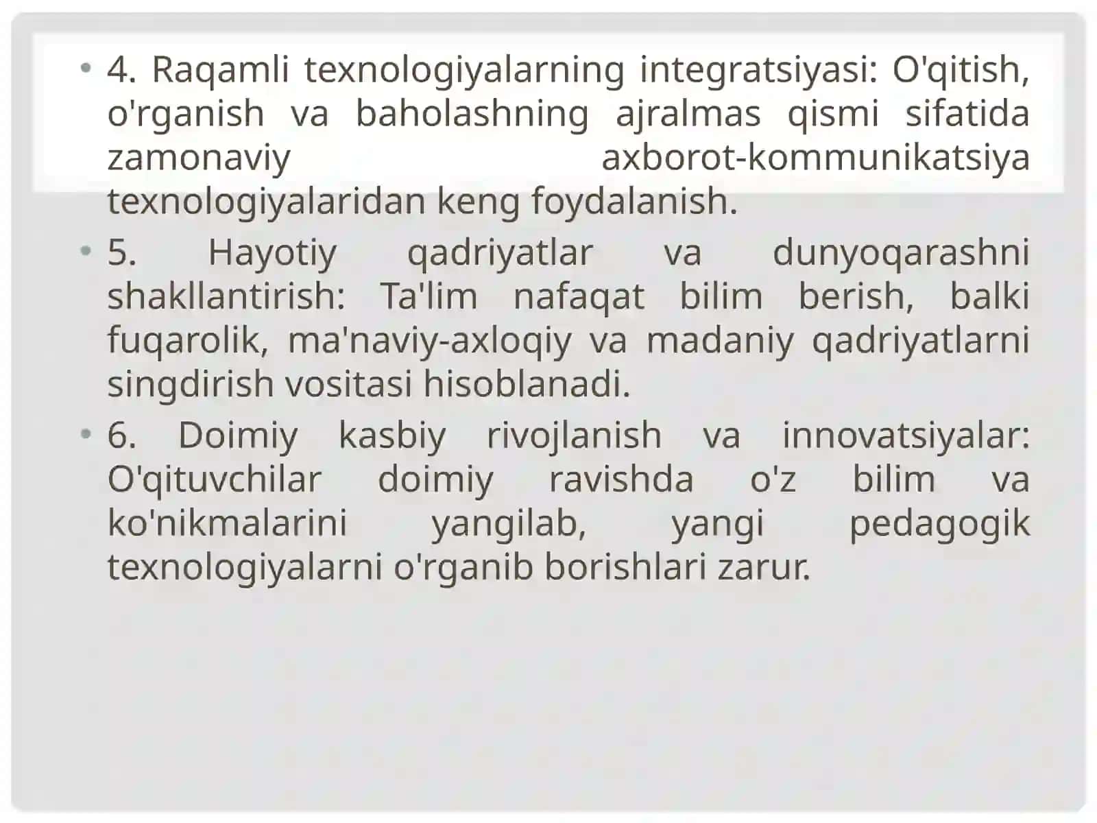 Umumiy o’rta ta’lim maktablarida o’qitish jarayonlarini tashkil etishga doir zamonaviy yondashuvlar 3