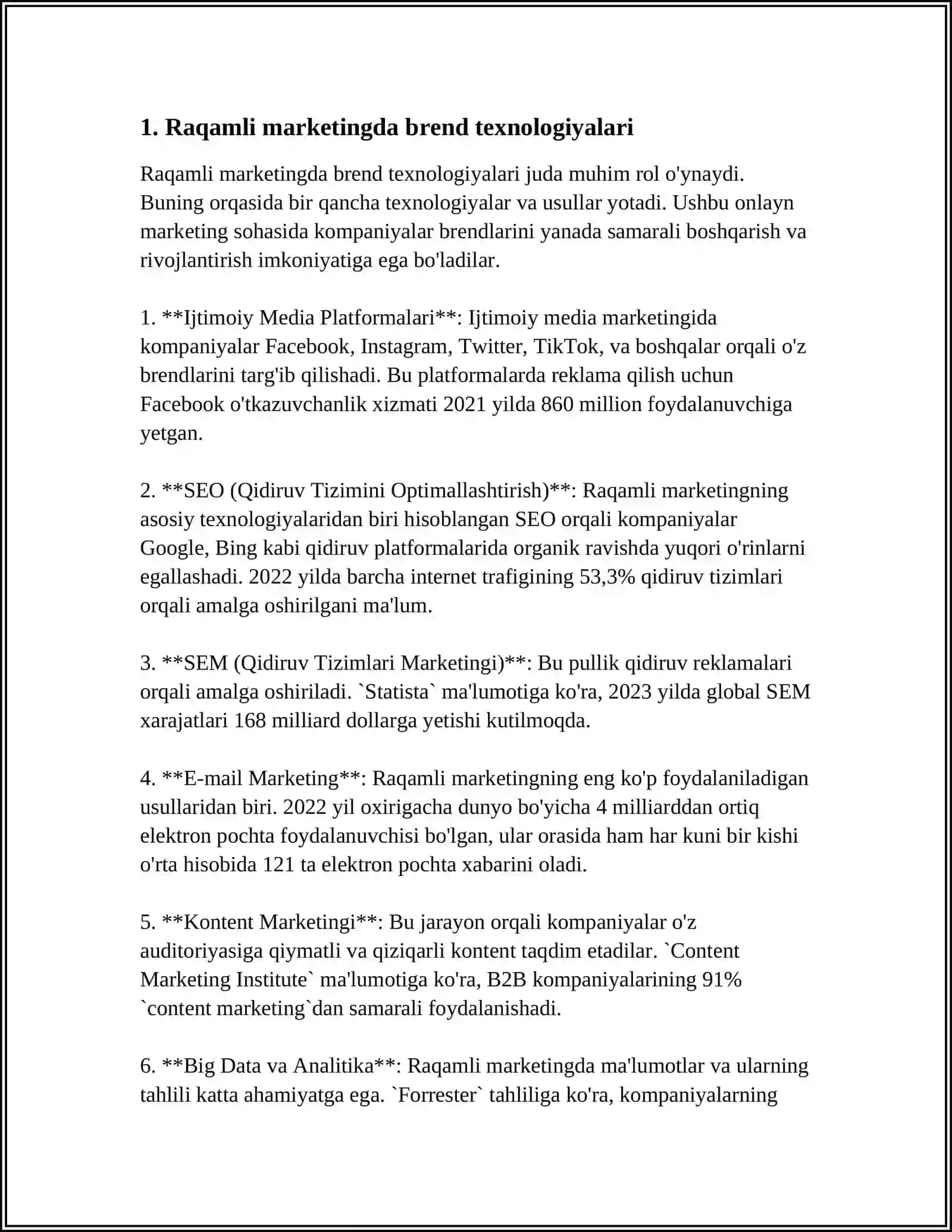 ZAMONAVIY MARKETINGDA BREND TEXNALOGIYALARI 3