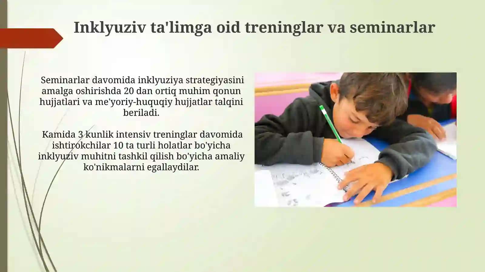 Inklyuziv ta'limga oid treninglar va seminarlar 3