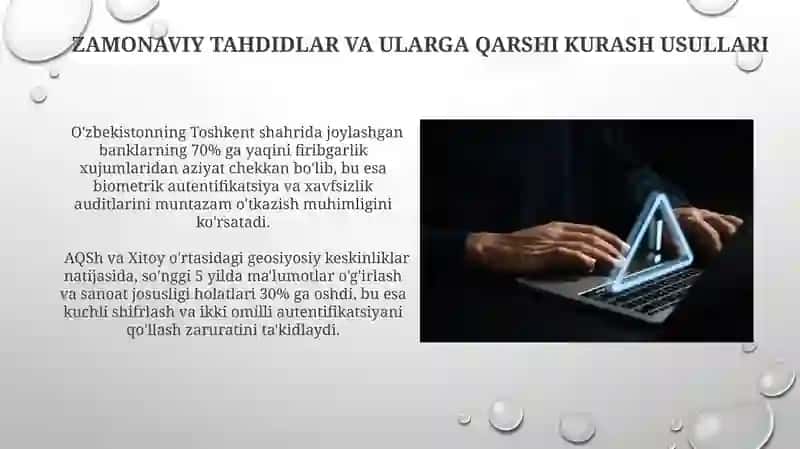 Axborotni Ruxsatsiz Foydalanishlardan Himoyalash 3