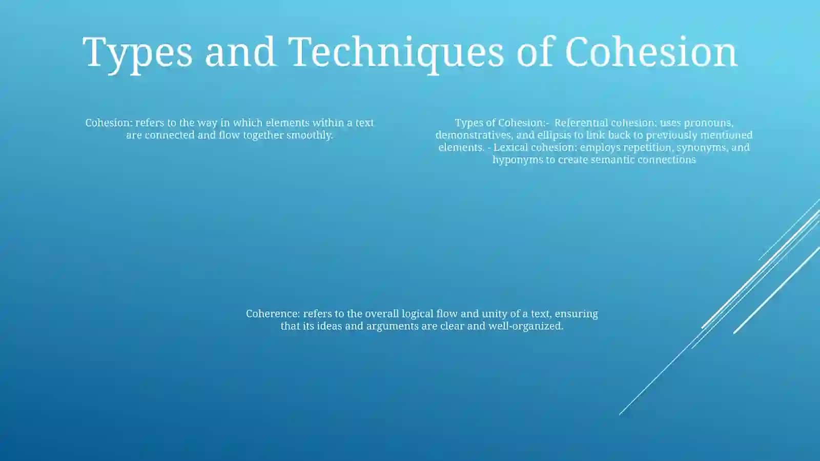 Cohesion And Coherence 3