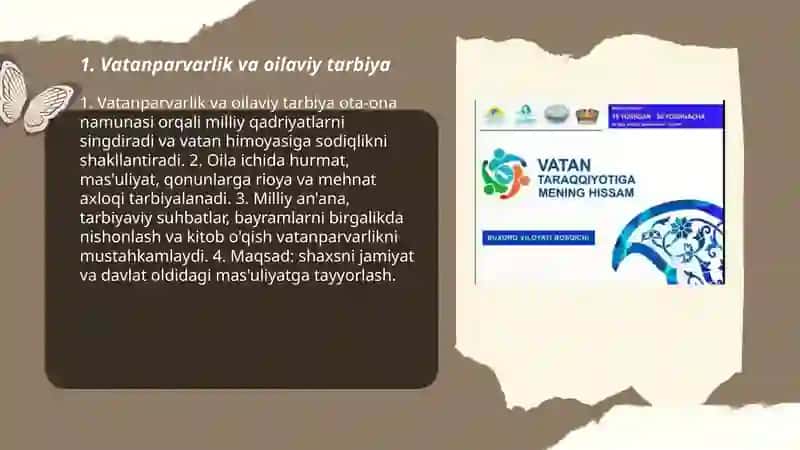 Vatanparvarlik va oilaviy tarbiya 3