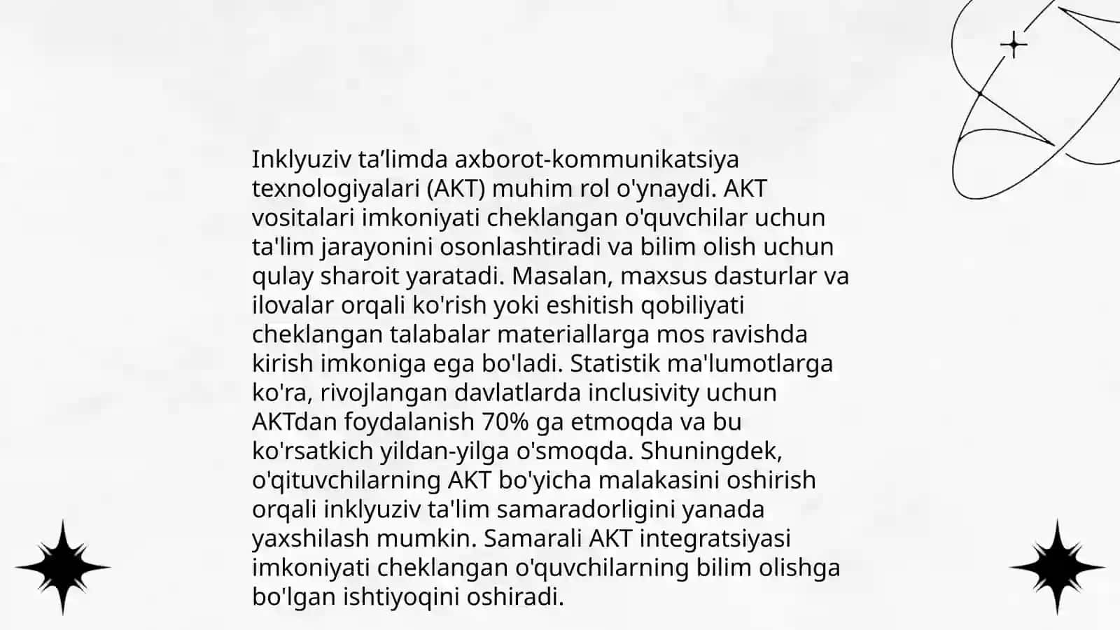 Inklyuziv taʼlim jarayonida pedagogik va axborot kammunikatsiya texnologiyalaridan foydalanish 3