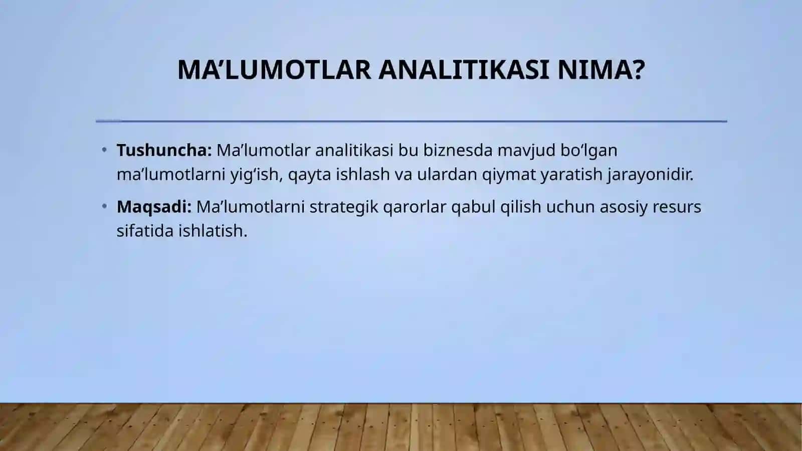 Biznes analitikaga kirish 3