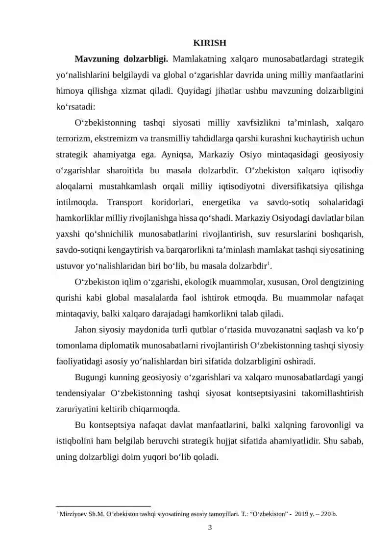 O‘zbekiston Respublikasining Tashqi Siyosiy Faoliyati Kontseptsiyasi 3