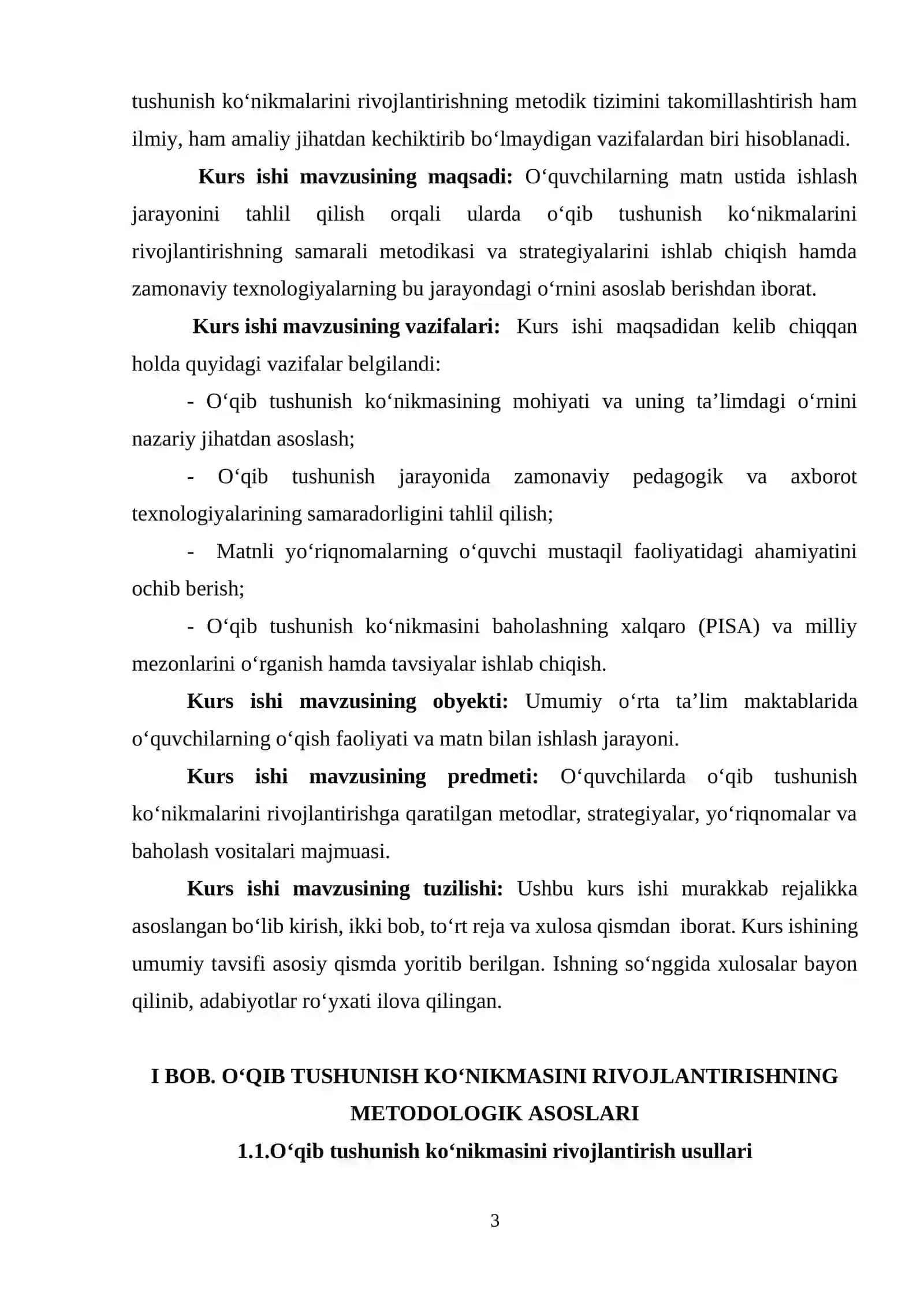 O‘QIB TUSHUNISH KO‘NIKMASINI RIVOJLANTIRISHNING METODOLOGIK ASOSLARI 3