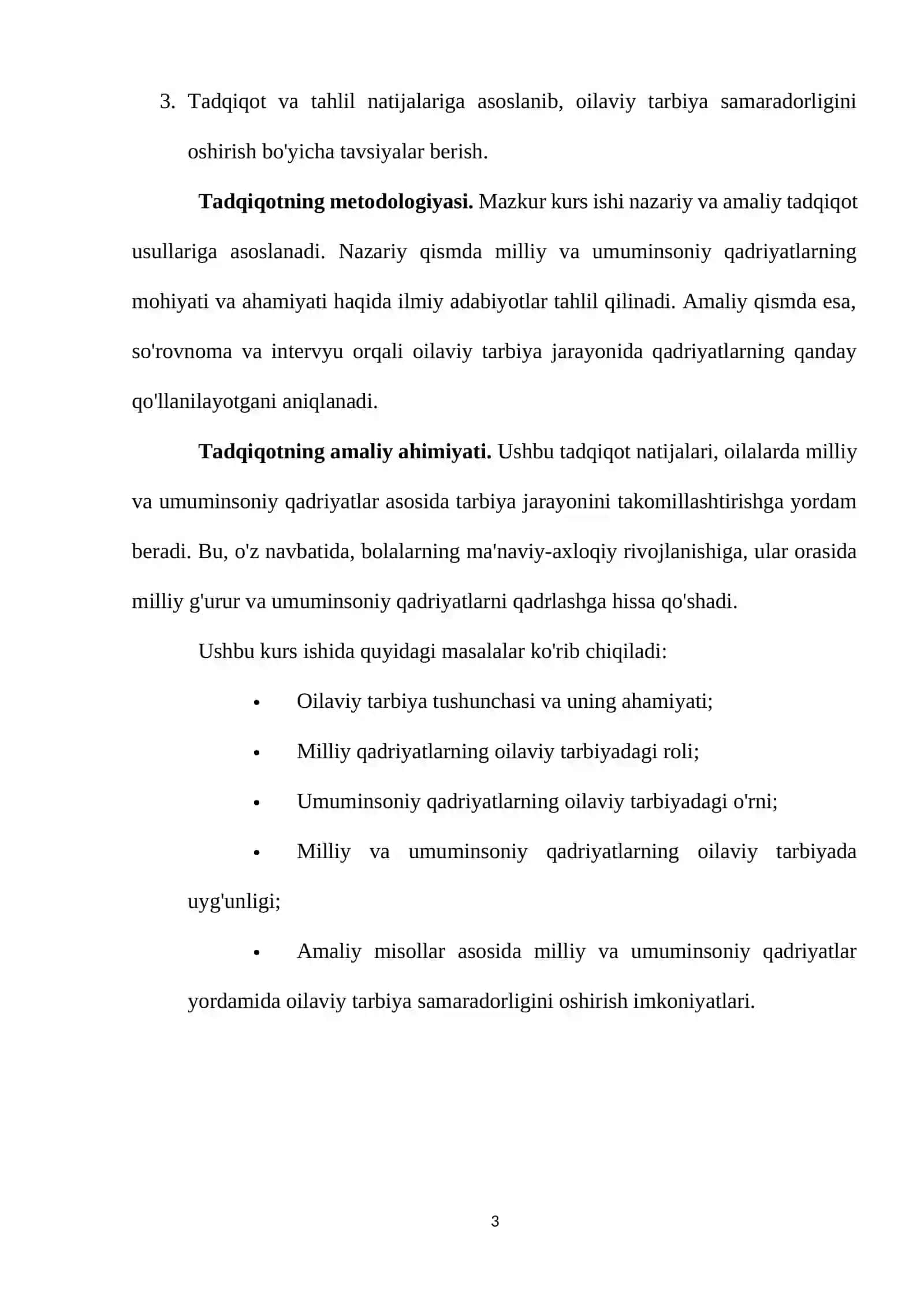 Oilaviy tarbiya samaradorligini oshirishda milliy va umuminsoniy qadriyatlarning o'rni 3