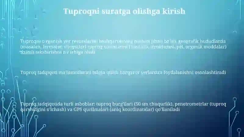 Tuproq bonitirovkasi va uni o'tkazish uslubiyati 3