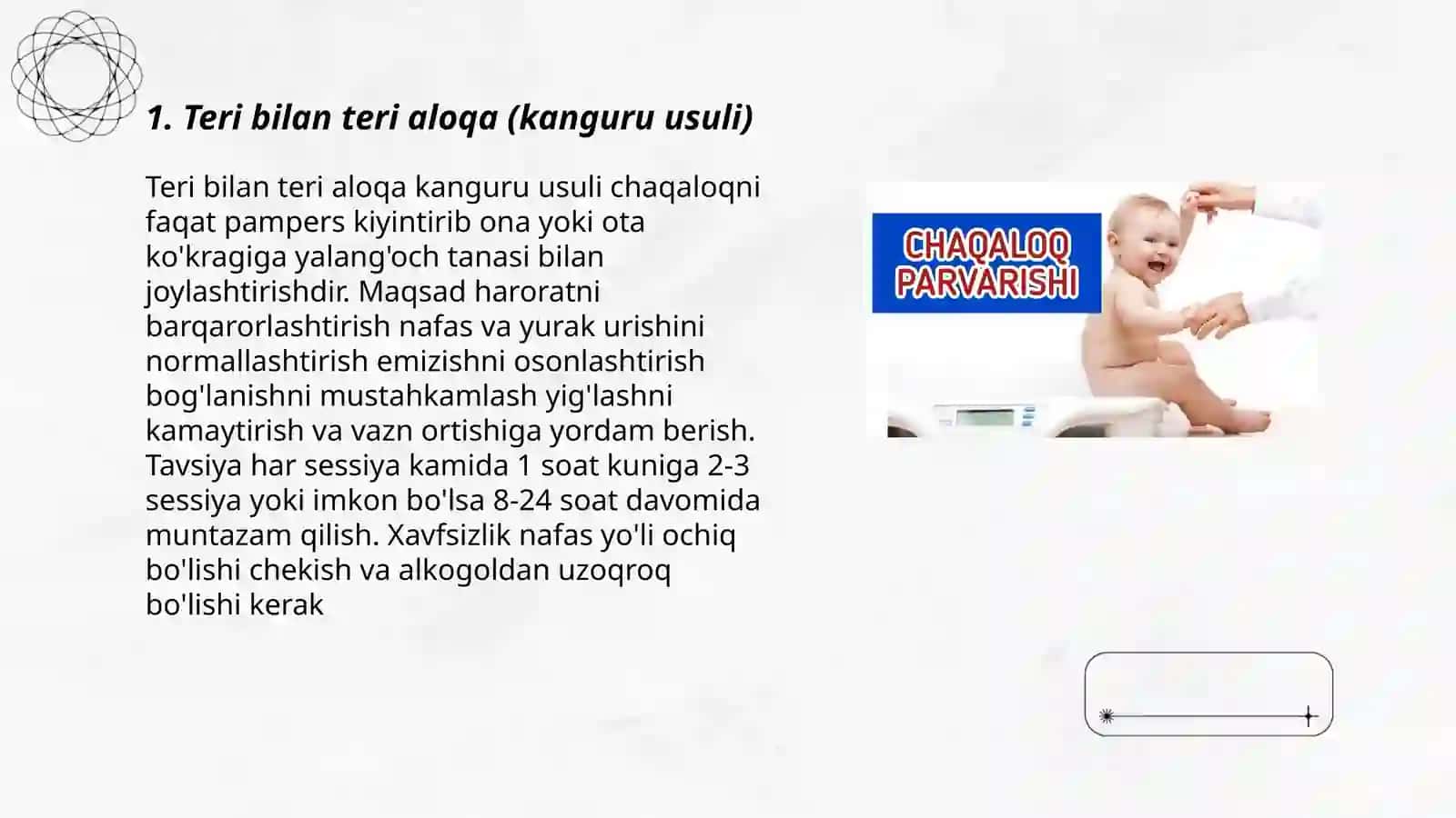 Yangi tug'ilgan chaqaloqlarni parvarish qilish usullari 3