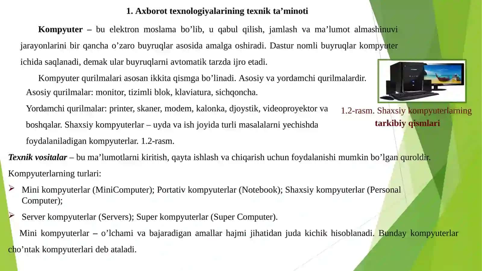 SUPPER KOMPYUTERLAR VA ULARNING XUSUSIYATLARI 3