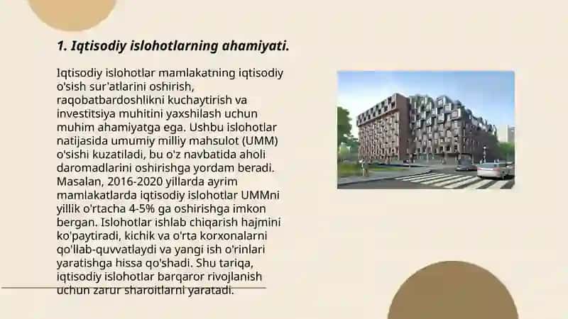 IQTISODIY ISLOHOTLAR, XUSUSIY MULKCHILIKNING SHAKLLANISHI 3