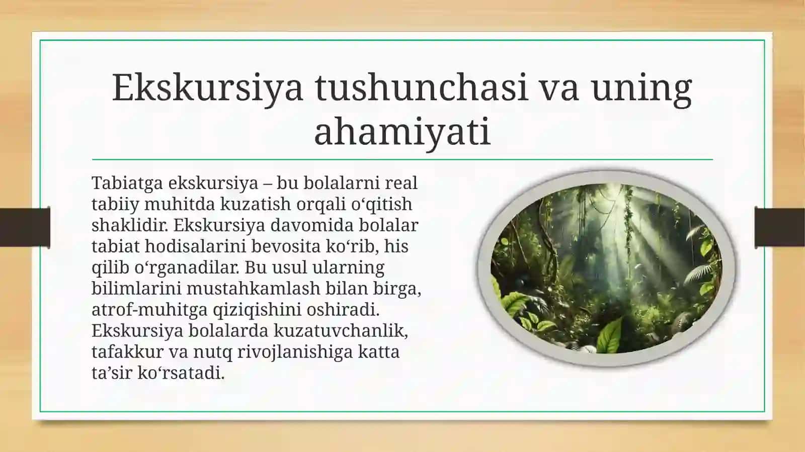 Tabiatga ekskursiyani loyihalashtirish 3