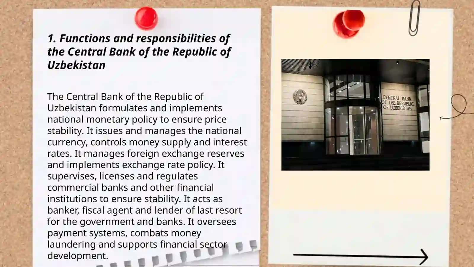 O’zbekiston Respublikasi Markaziy bankining vazifalari va funktsiyalari.Tijorat banklari va ularning tashkiliy tuzilishi 3