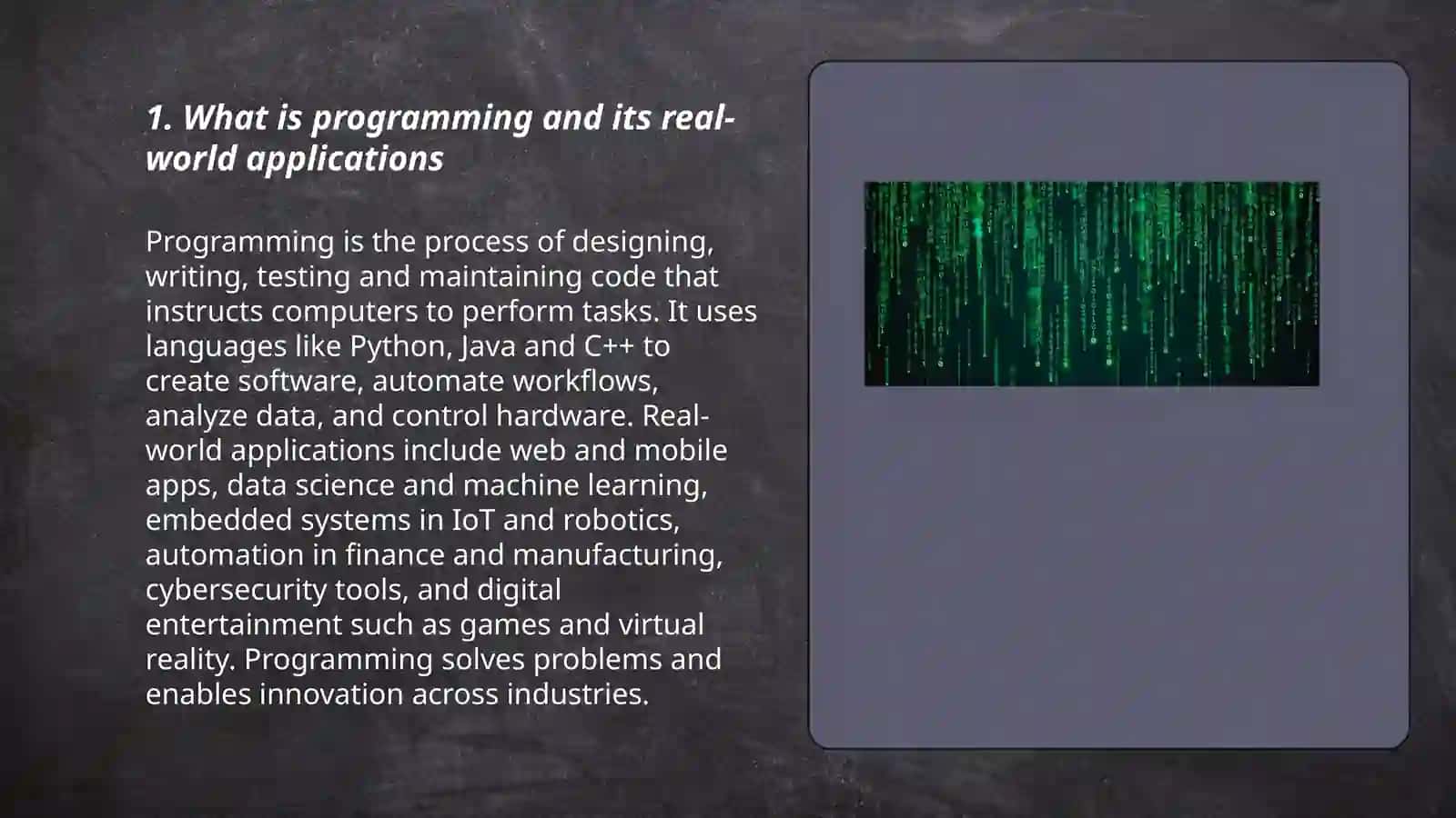 Intraduction to programming luerning 3