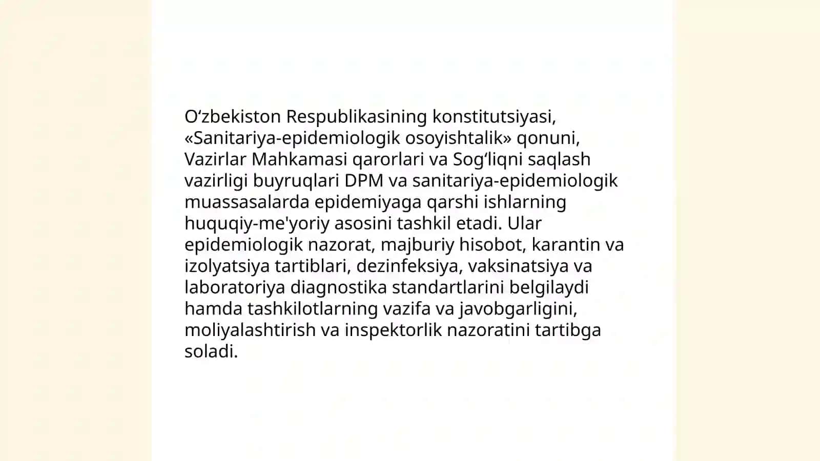 Davolash profilaktik muassasalari (DPM) va Sanitariya-epidemiologik muassasalarida epidemiyaga qarshi ishlarni tashkillashtirish xususiyatlari 3