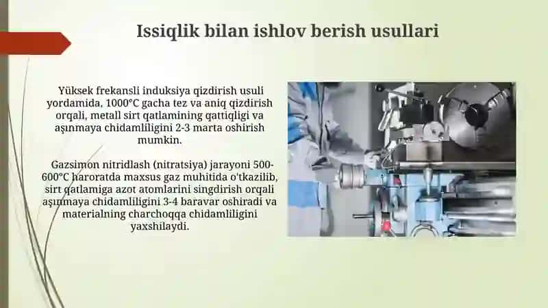 Materiallar Tanlash Mezonlari 3