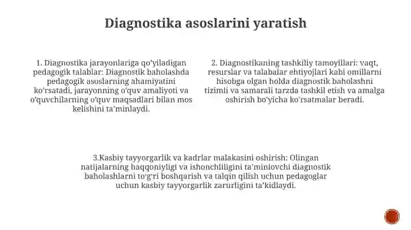 Diagnostik Tadbirlarni Òtkazishda Tashkilliy Pedagogik Talablar 3