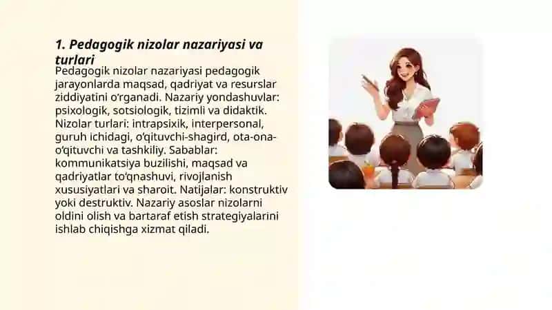 Pedagogik nizolar va ularni bartaraf etish texnologiyasi 3