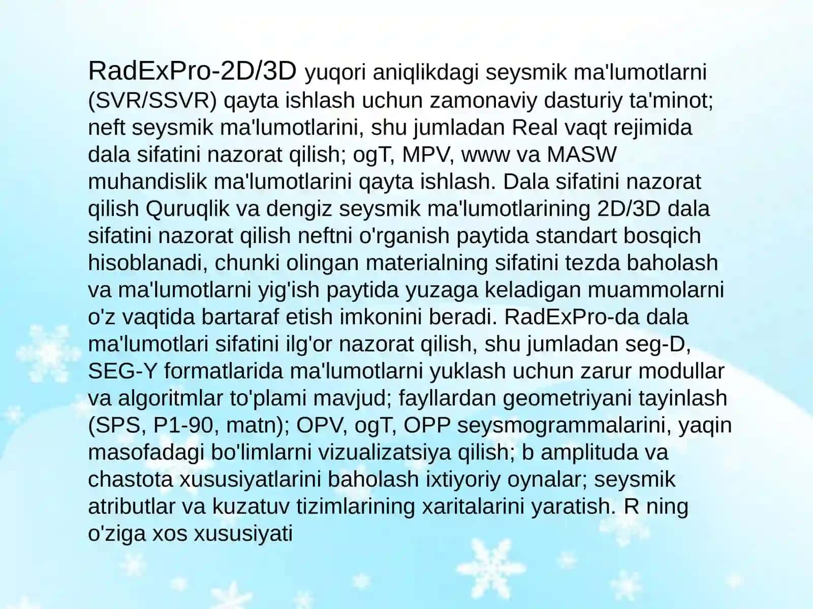 RadExPro dasturi 3