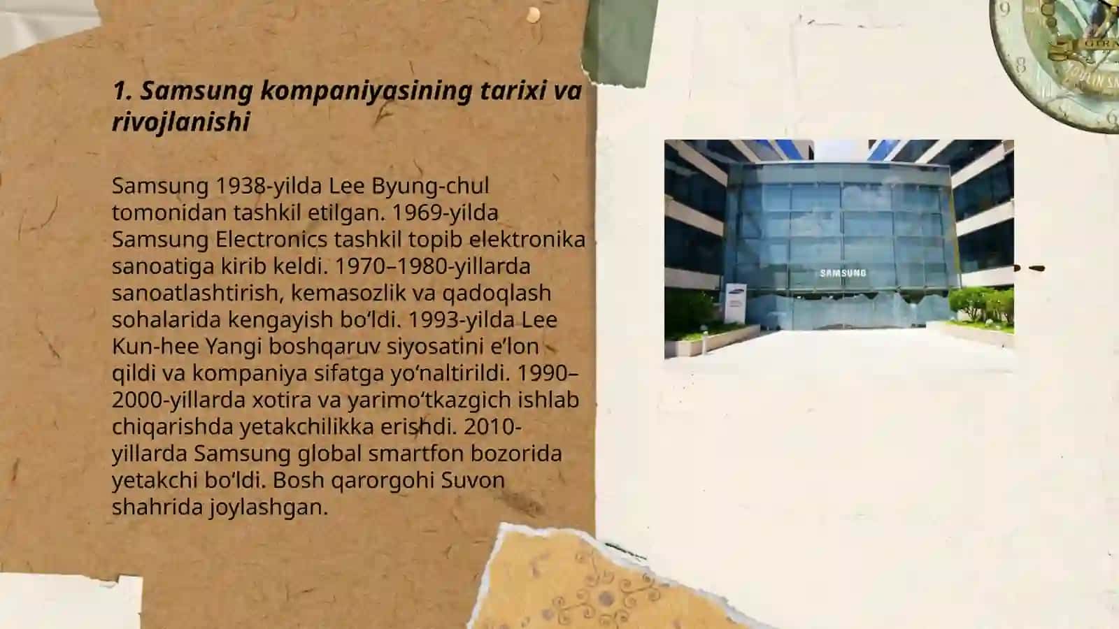 Samsung kompaniyasining tarixi va rivojlanishi 3