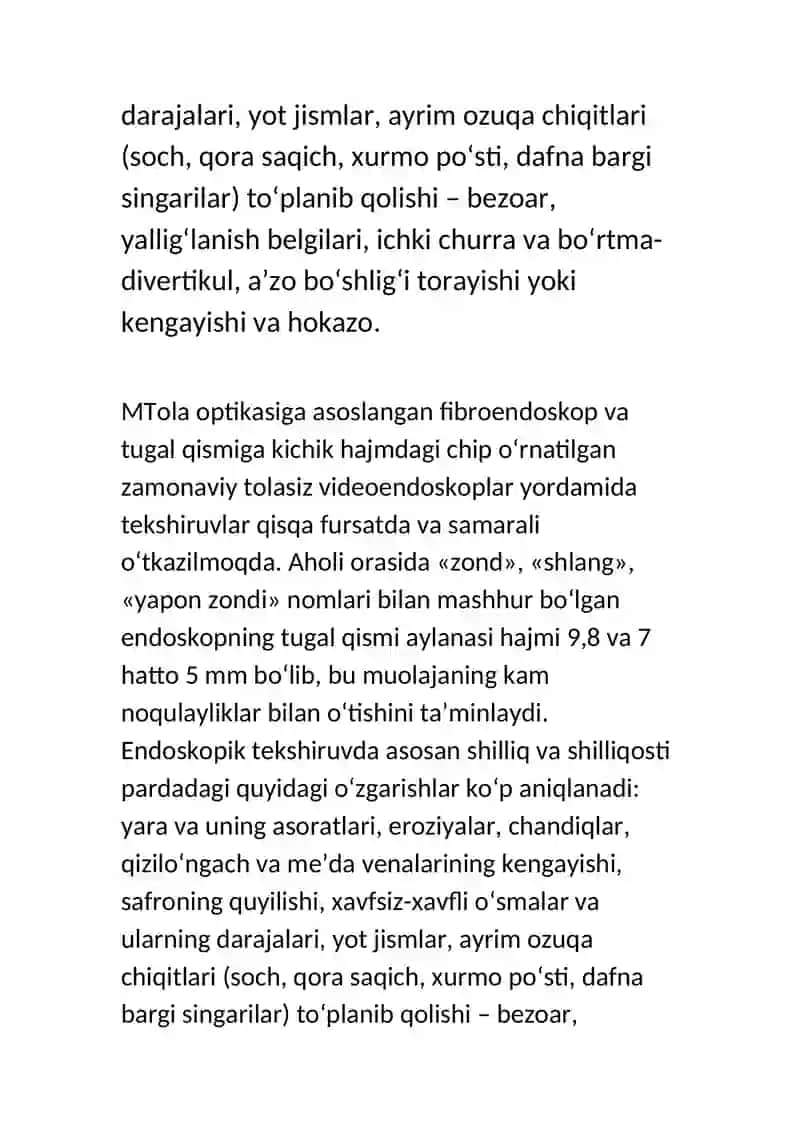 TIBBIYOTDA ENDOSKOPIK USULLARNING QULLANILISHI 3