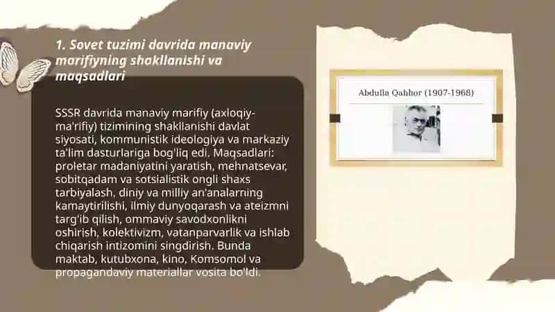 Sovet davri O‘zbek adabiyoti asarlarida milliy manaviy tarbiya meselelari 3