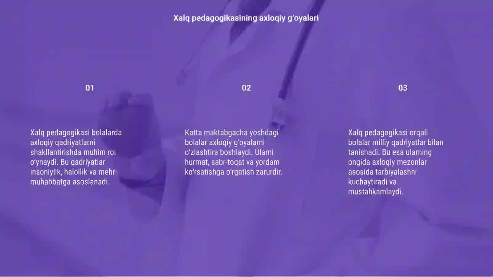 Xalq pedagokikasining axloqiy g'oyalari asosida katta maktabgacha yoshdagi bolalarda insoniylikni shakllantirish 3
