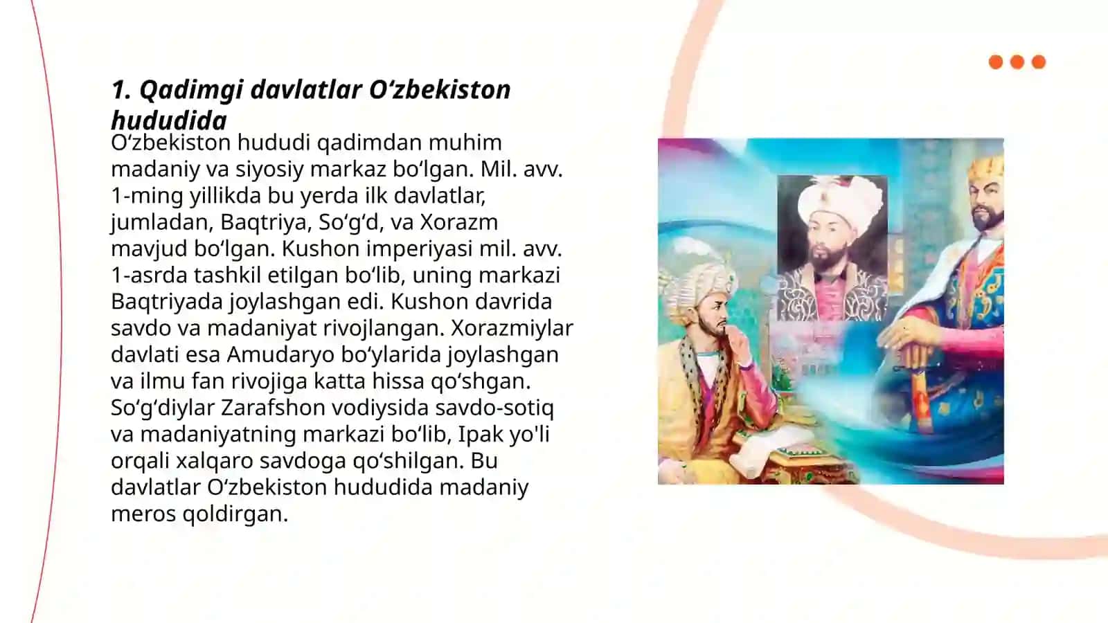 O'zbekiston davlatchiligining tarixiy bosqichlari 3
