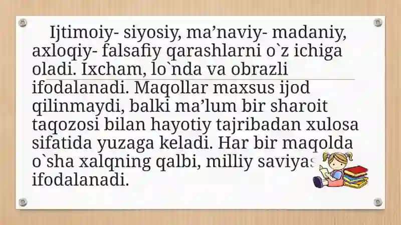 Maqollar haqida tushuncha 3