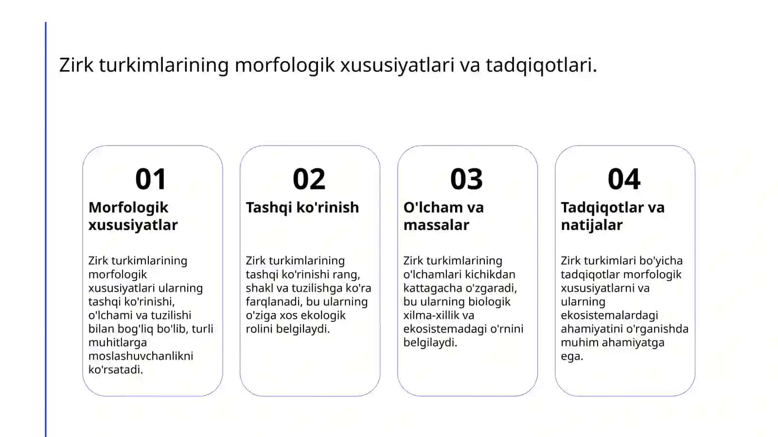 Zirk turkimlari biologiyasi, ekalogiyasi va sanoatdagi ahamyati 3