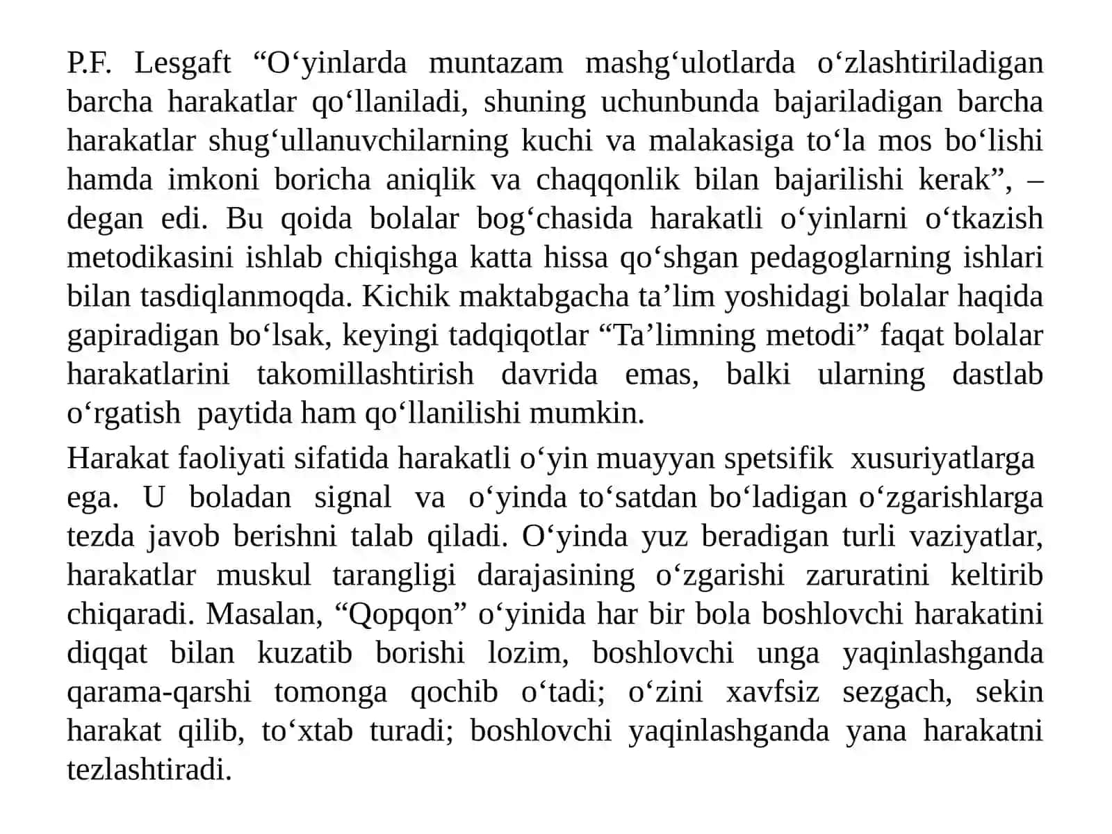 Jismoniy tarbiya uchun harakatli o'yinlar metodikasi 3