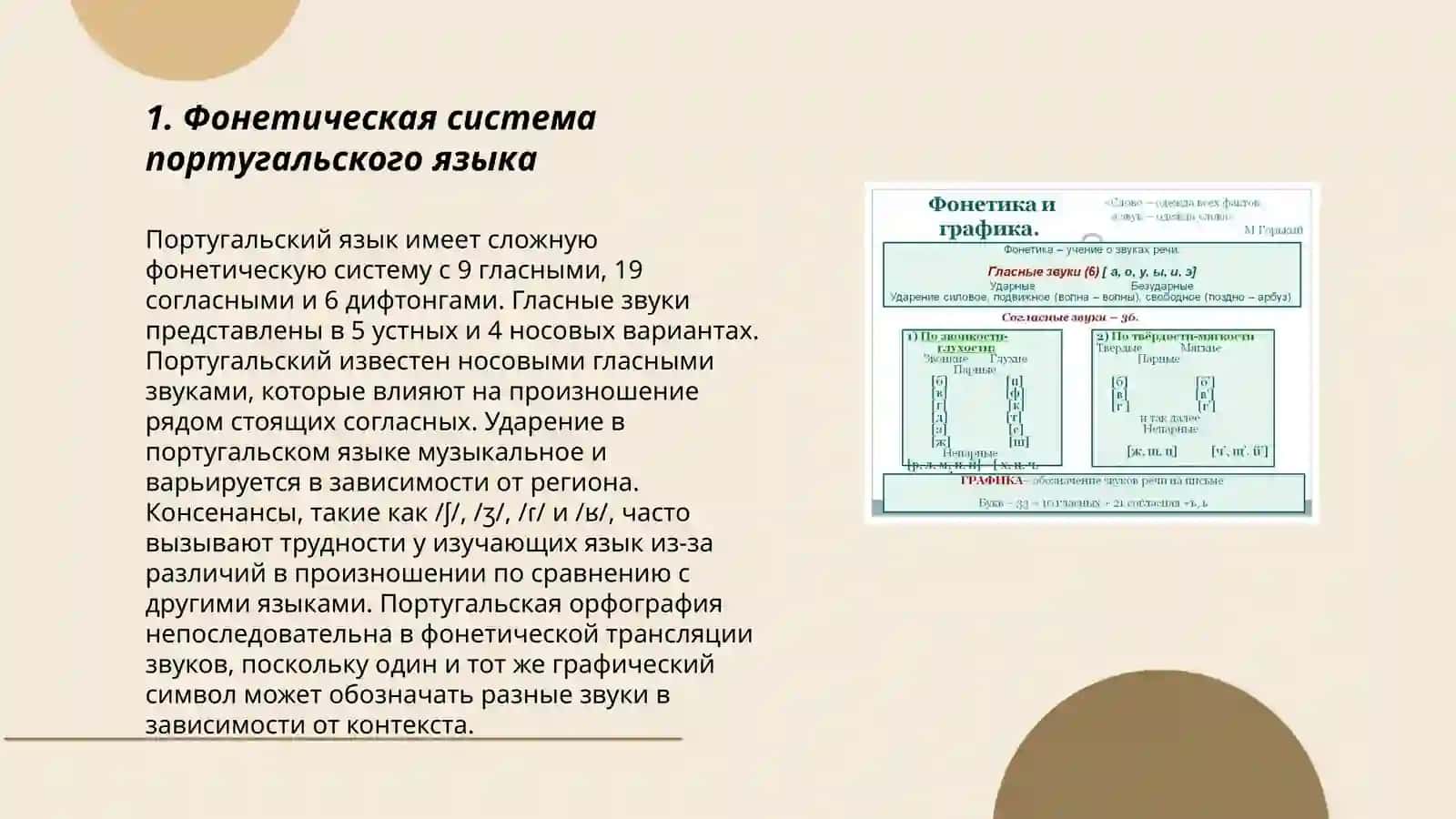 Португальский и русский язык фонетика 3