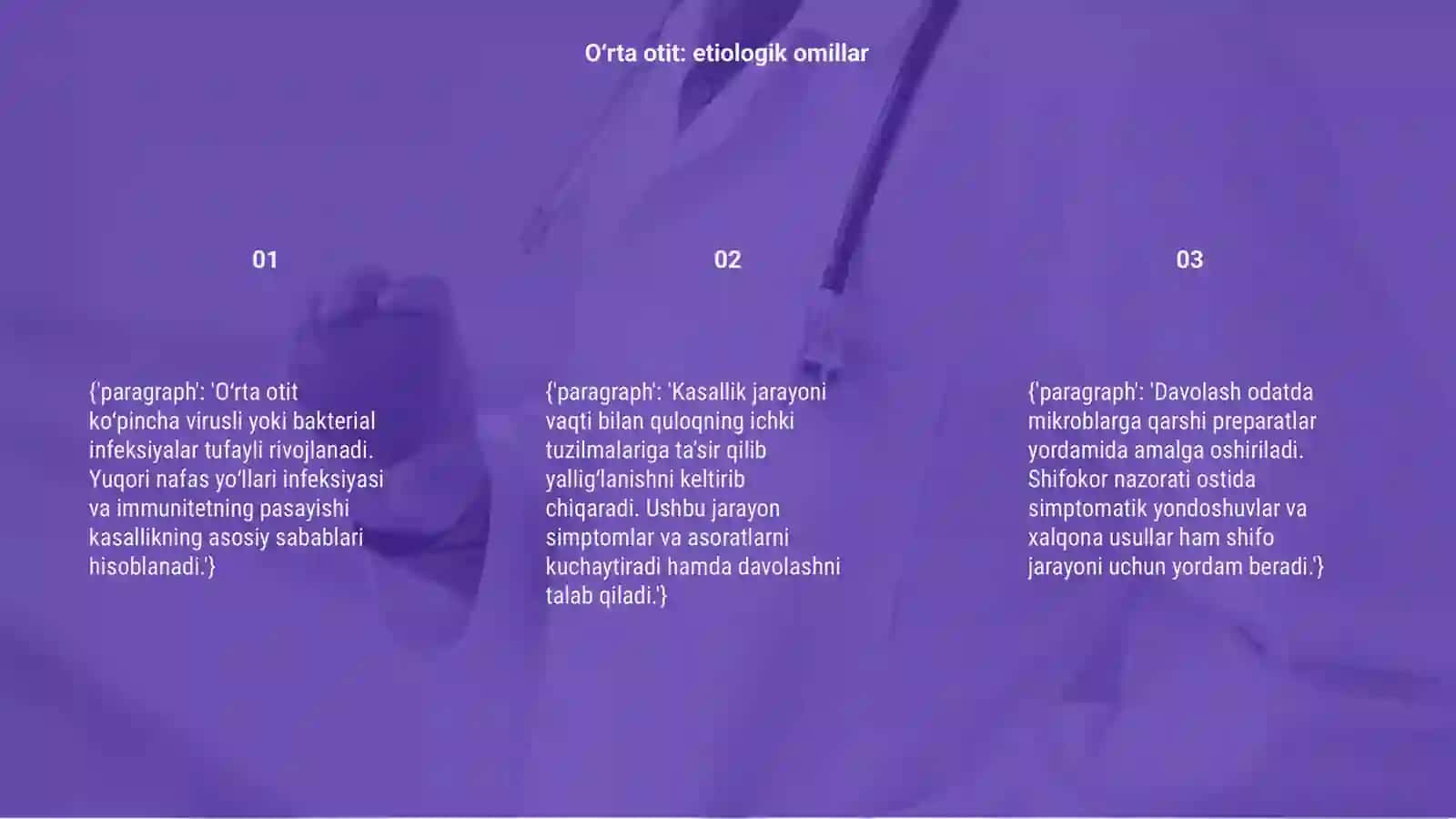 O'rtta otit etiologiyasi, patogenezi, klinikasi, davolash 3