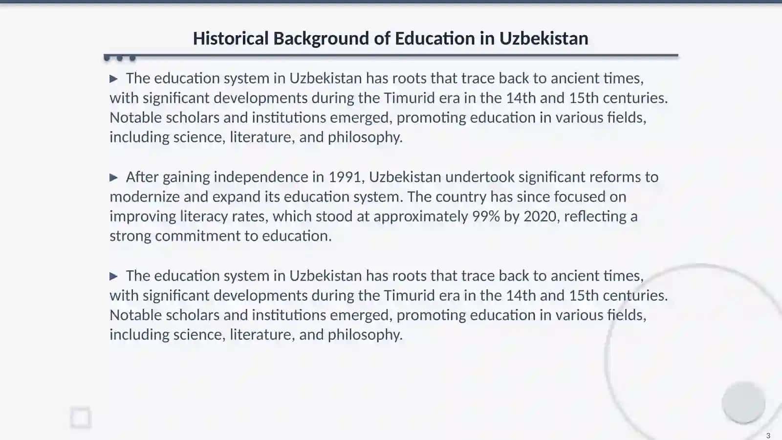 Education system in Uzbekiston 3