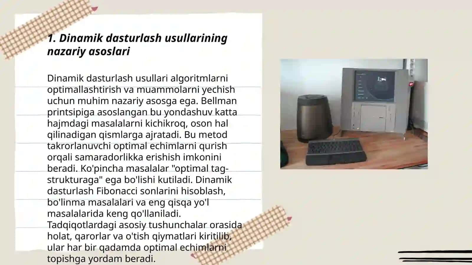 Statistik axborotlarni qayta ishlashda va prognoz masalalarida dinamik dasturlash usullari 3