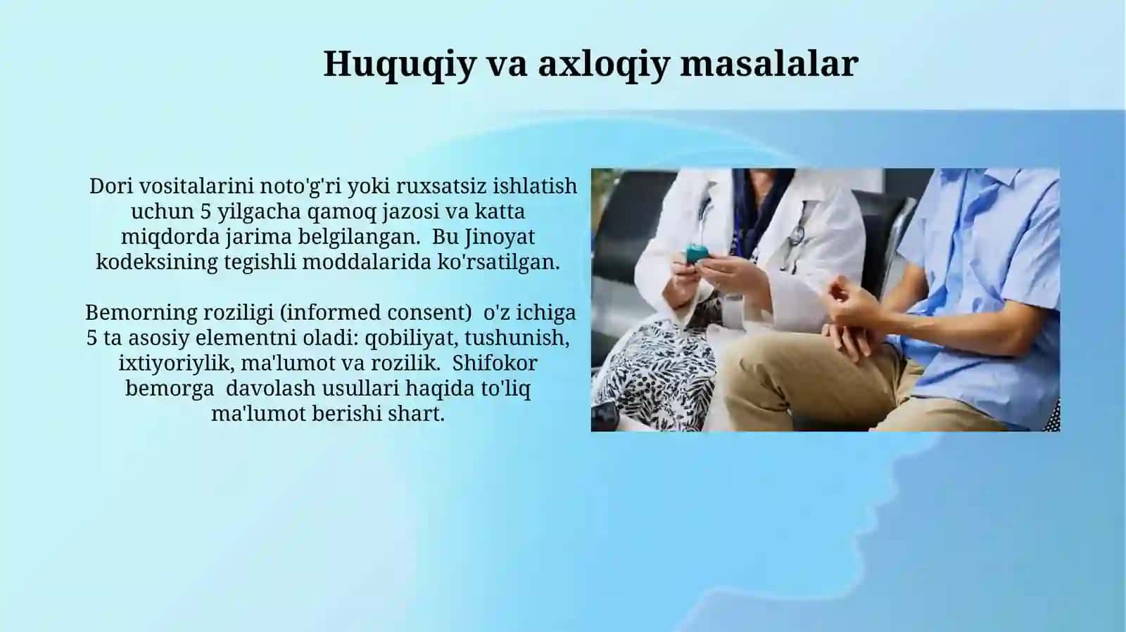 Dori moddalarini yuborishda bemorga hamshiralik parvarishi 3