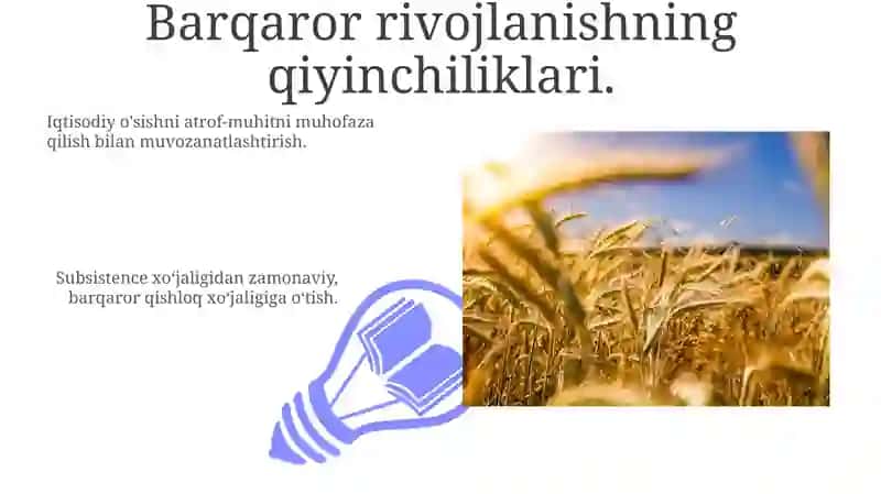 Mustaqillik yillarida qishloq xoʻjaligi va sanoatdagi oʻzgarishlar 3