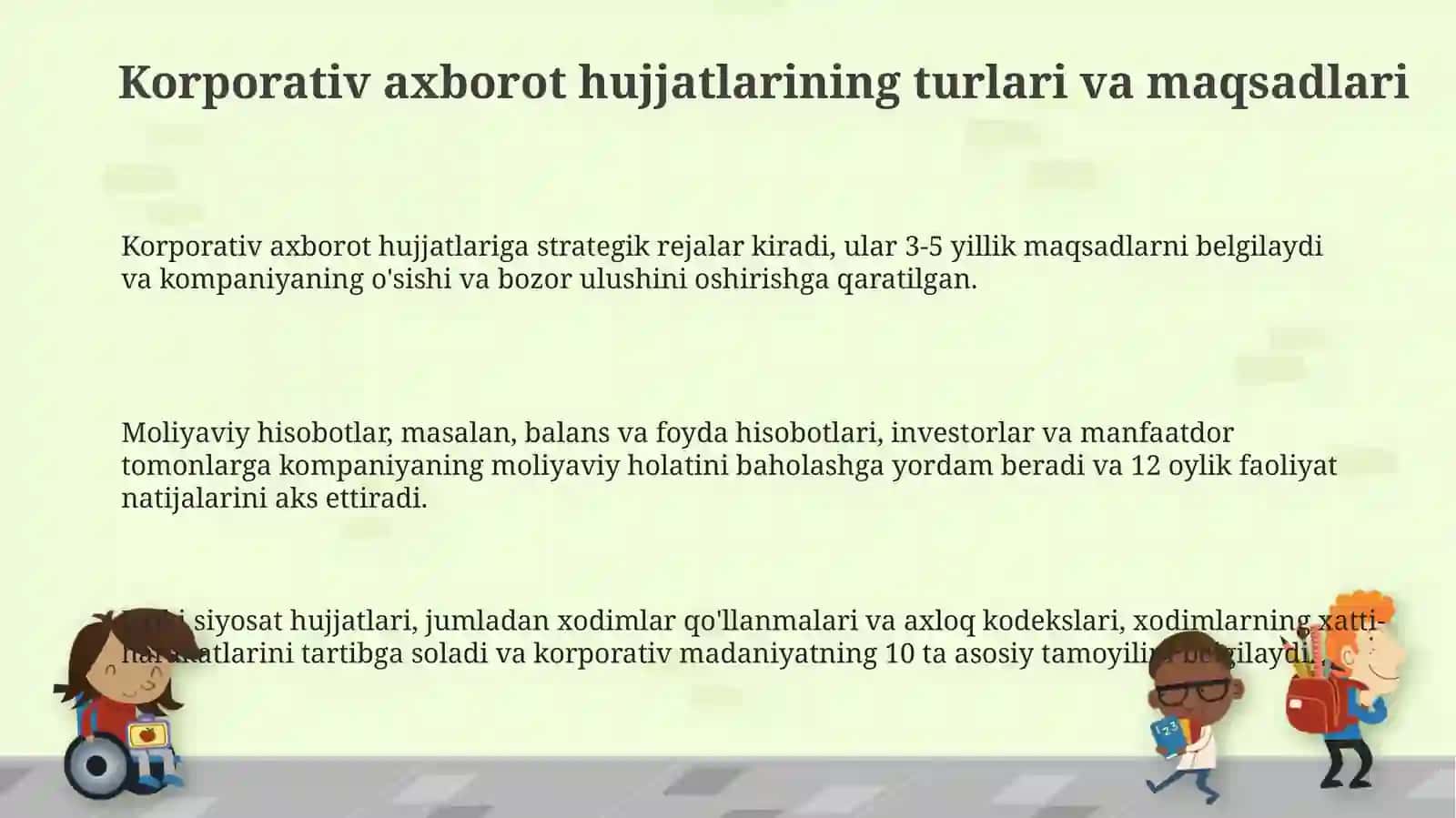 Sohaviy ma'lumt-axborot hujjatlari namunalarini tayyorlash 3