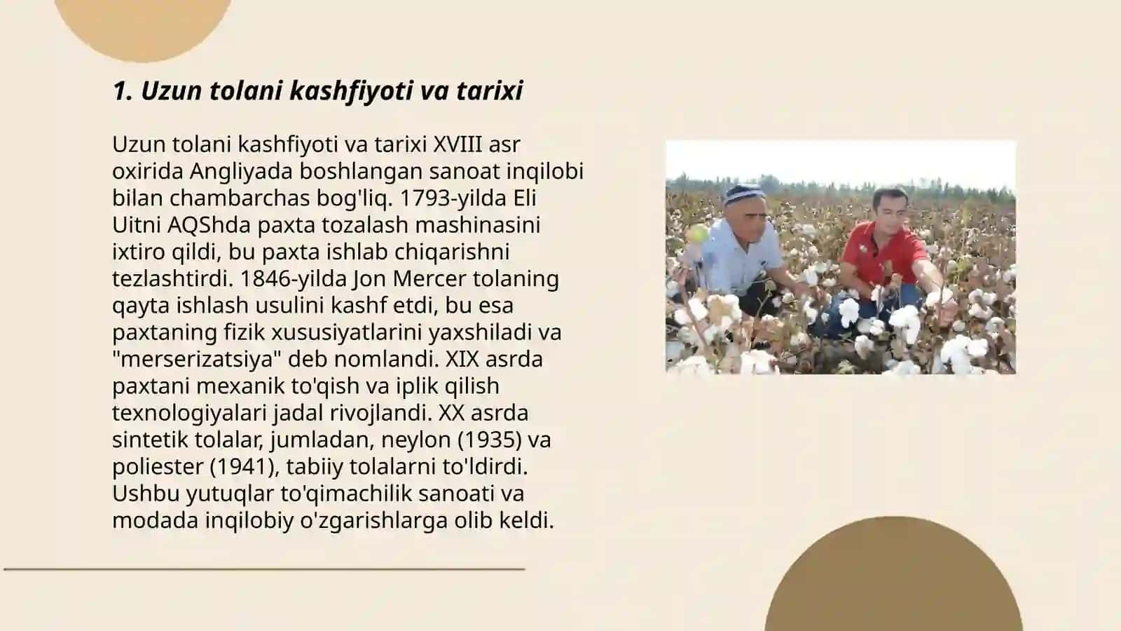 Uzun tolani xalq xo'jaligi uchun ahamiyati 3