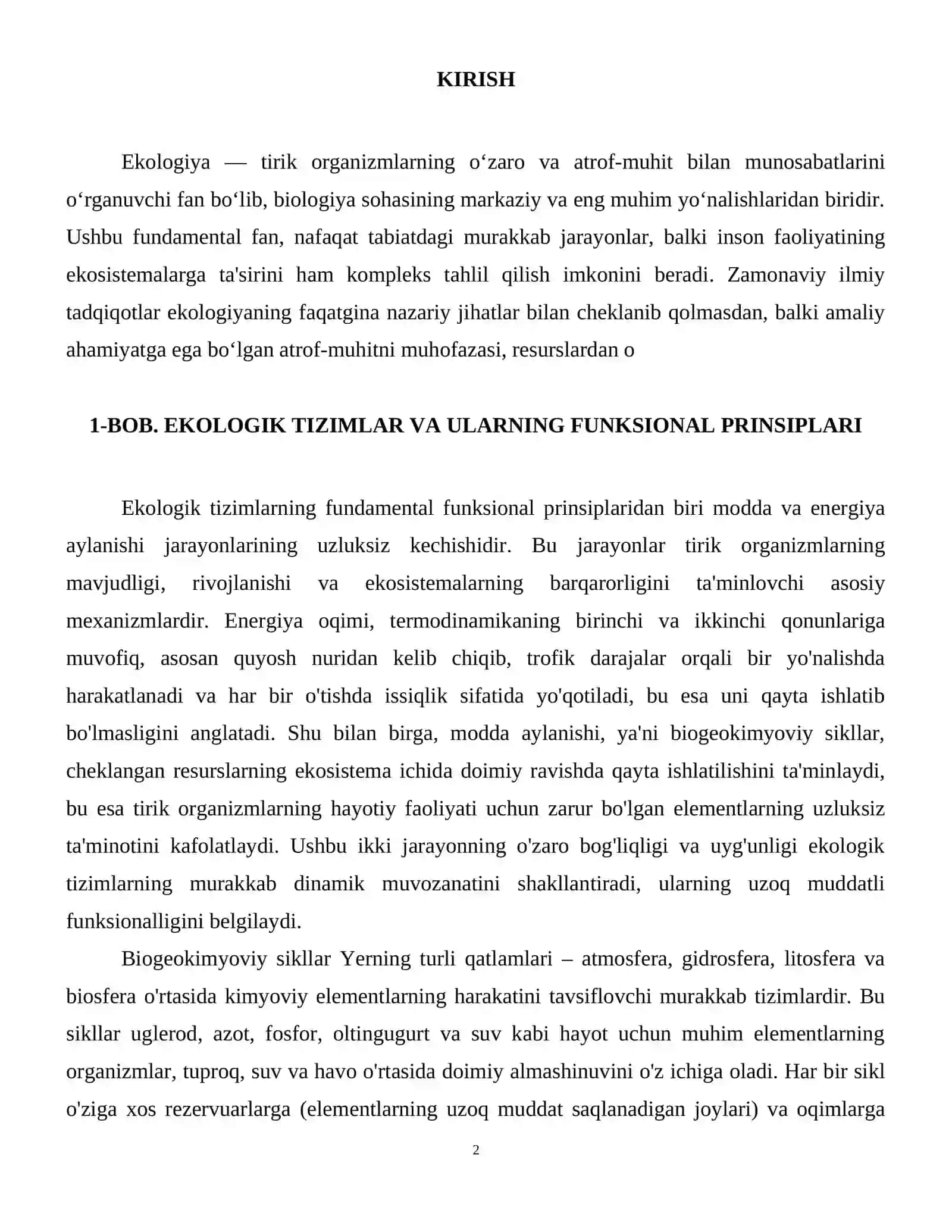 Ekologiya va atrof-muhitni muhofazasi yo‘nalishi 3
