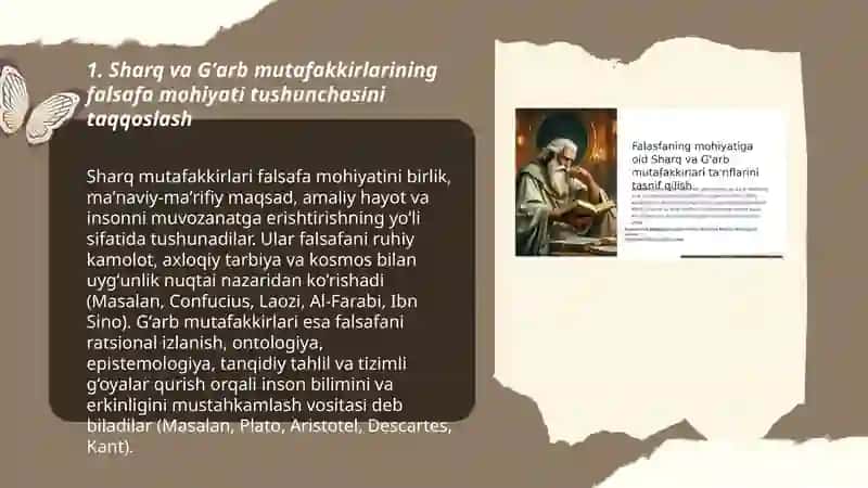 Falsafaning mohiyatiga oid sharq va garp mutafakkirlarining tasnifi 3
