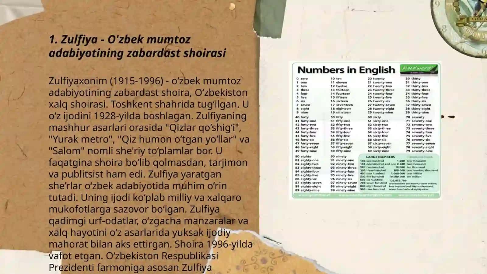 Zulfiyaxonim tavalludiga bag'ishlangan badiiy-adabiy kecha tashkillashtirish mazmuni 3