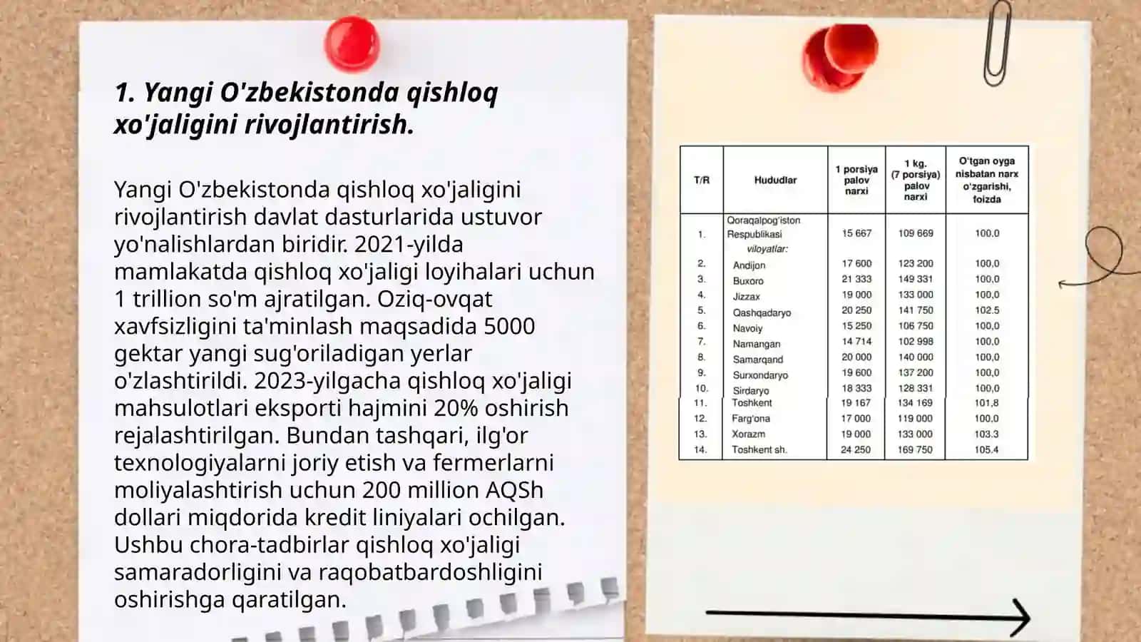 Yangi O'zbekistonda qishloq xo'jaligini rivojlantirish 3